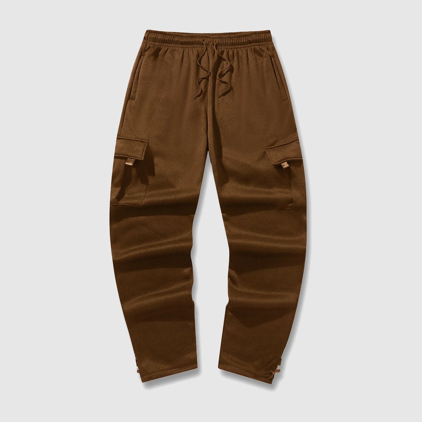 Street-Wave Mens Thermal Streetwear Jogger Pants With Cargo Pockets Insulated For Cold Weather