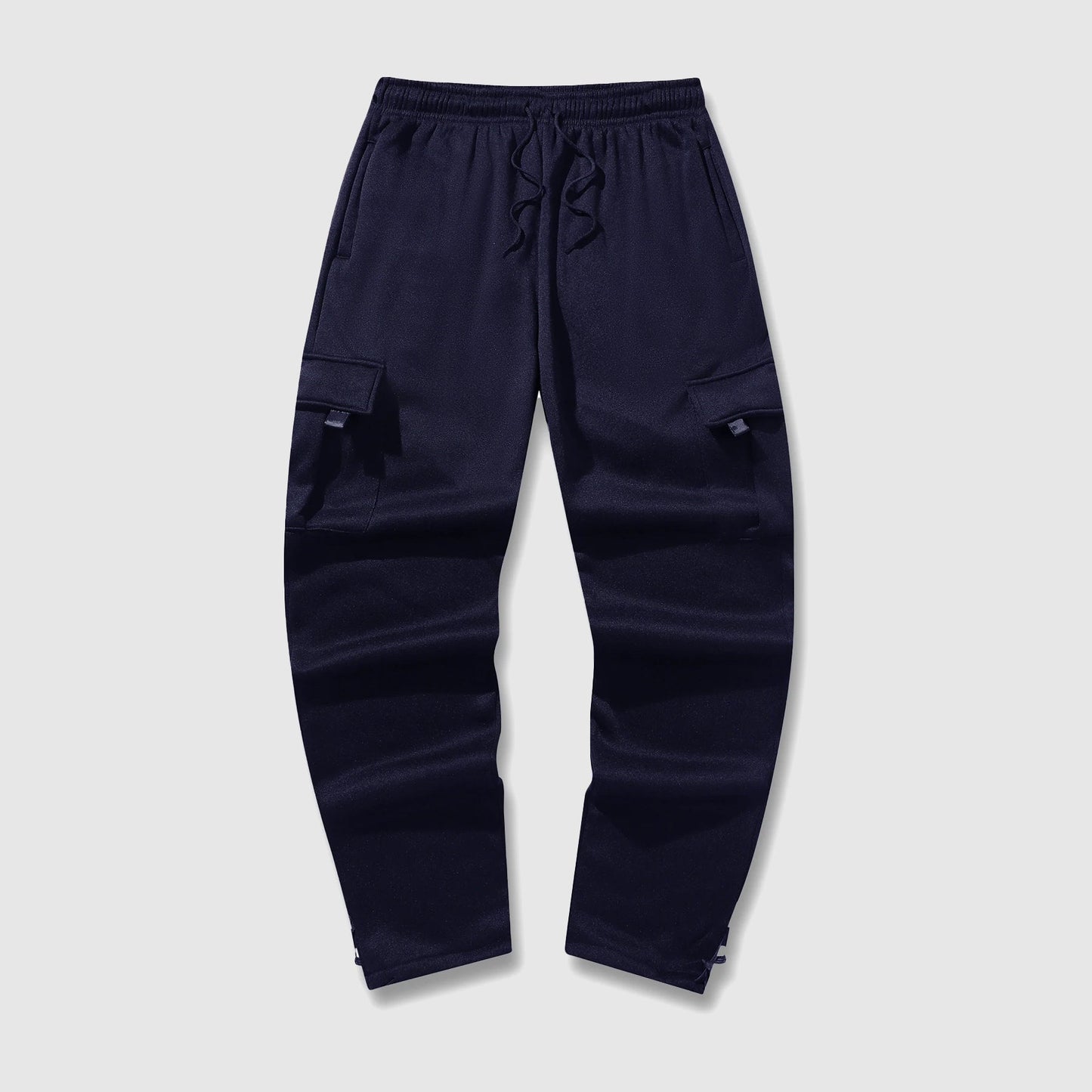 Street-Wave Mens Thermal Streetwear Jogger Pants With Cargo Pockets Insulated For Cold Weather