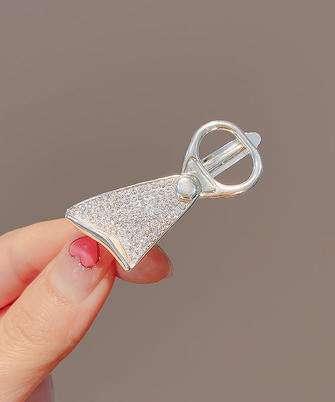Épingle à cheveux en alliage de métal doré et zircon - Street-Wave