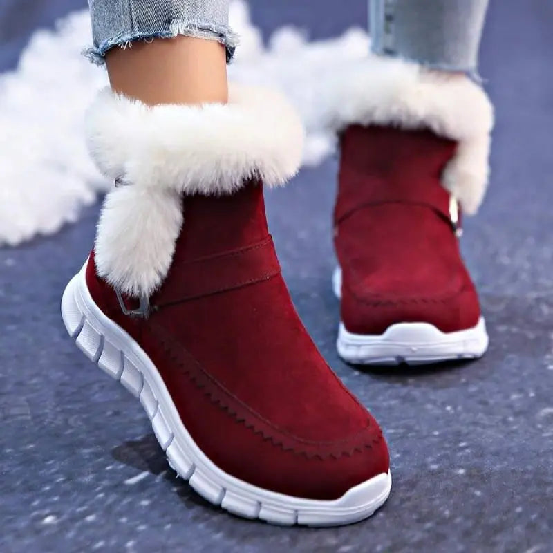 Street Wave Women Winter Boots Warm and Chic Flat Sole