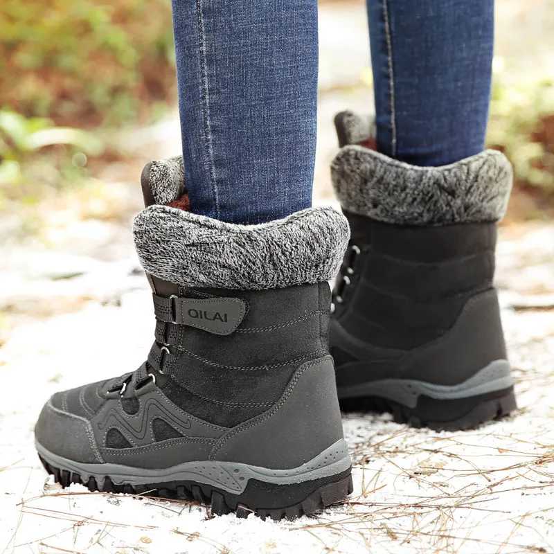 Street Wave Women Winter Boots Warm Comfortable Suede Fur Lined