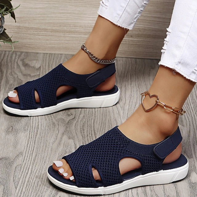 Streetwave Celia Open Toe Orthopedic Sandals For Women With All Day Comfort And Support