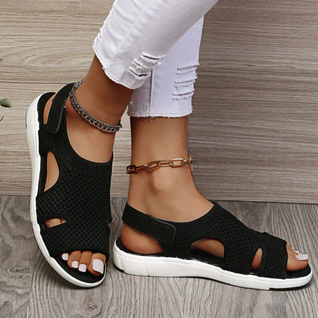 Streetwave Celia Open Toe Orthopedic Sandals For Women With All Day Comfort And Support