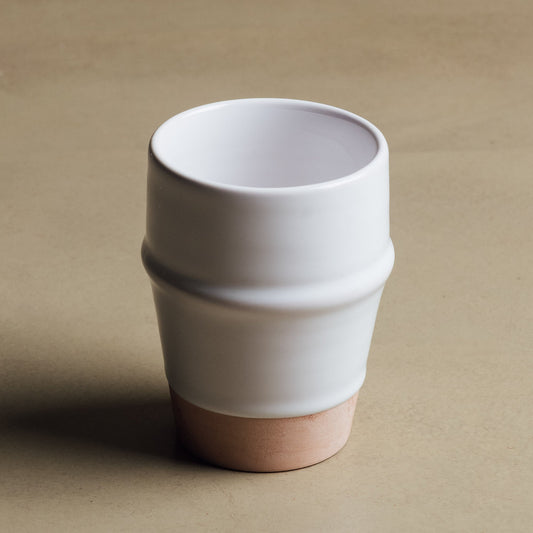Earth Hues White & Tumbleweed Beldi Cup - Moroccan Dinnerware - Street-Wave