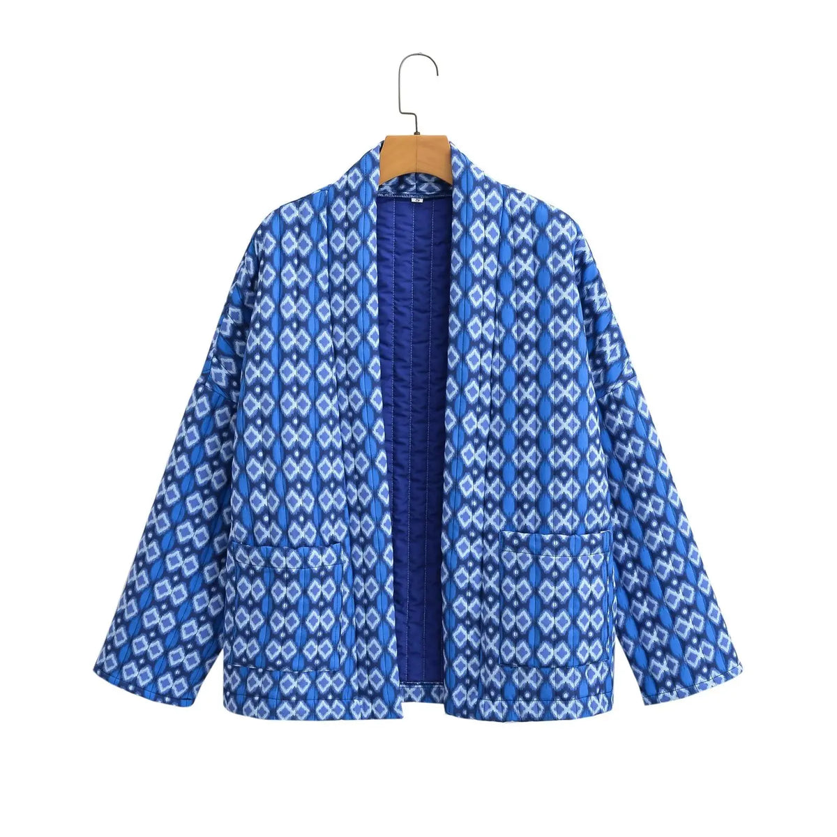Street-wave Vintage Printed Cardigan For Women With Retro Charm And Cozy Effortless Warmth