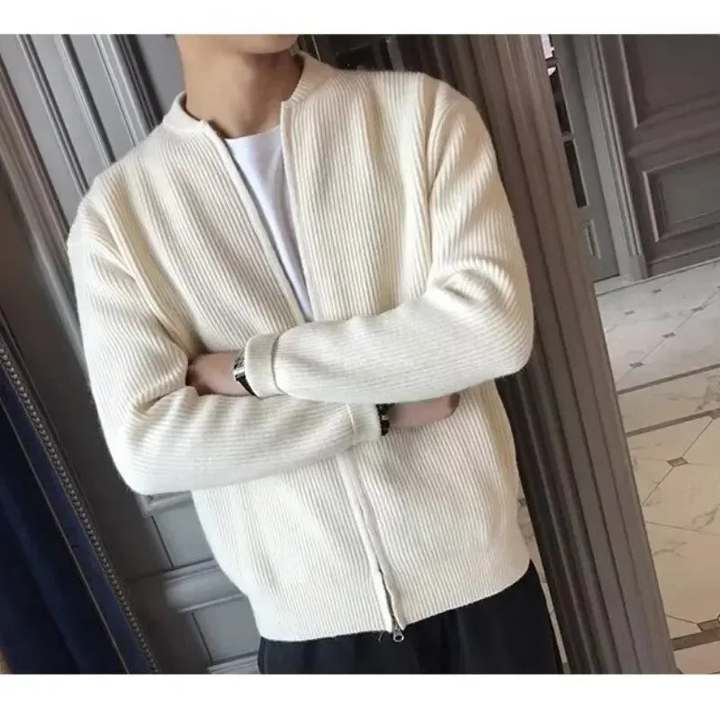 Street-wave Men's Zip Jacket - Classic Style, Durable Comfort, Ideal For Office And Casual