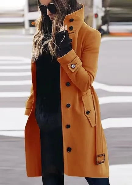 Street-wave Waterproof Trench Coat for Women Rainproof Elegance All-Weather Style