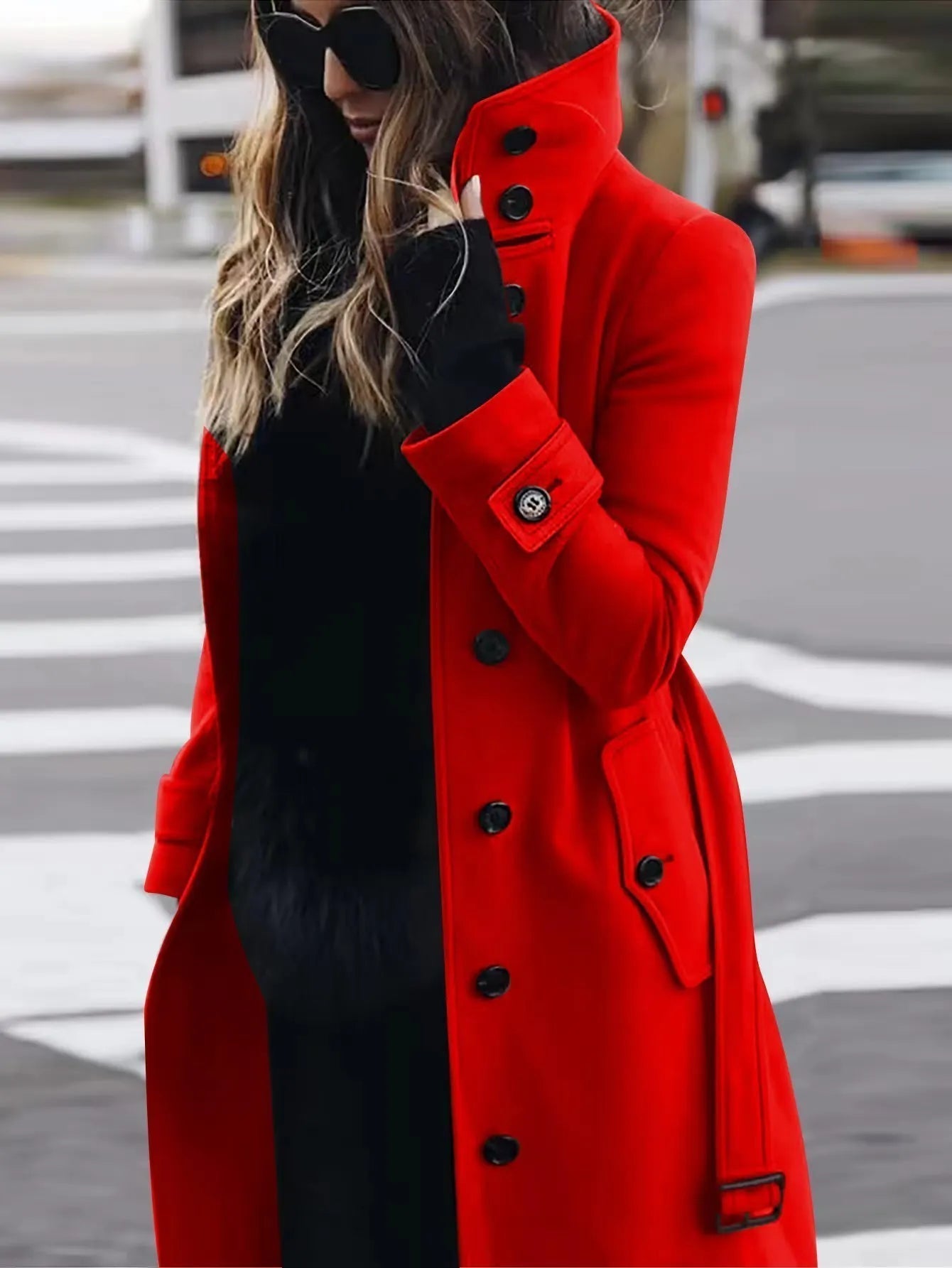 Street-wave Waterproof Trench Coat for Women Rainproof Elegance All-Weather Style