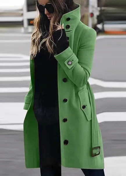 Street-wave Waterproof Trench Coat for Women Rainproof Elegance All-Weather Style