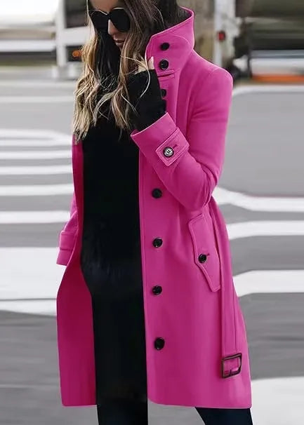 Street-wave Waterproof Trench Coat for Women Rainproof Elegance All-Weather Style