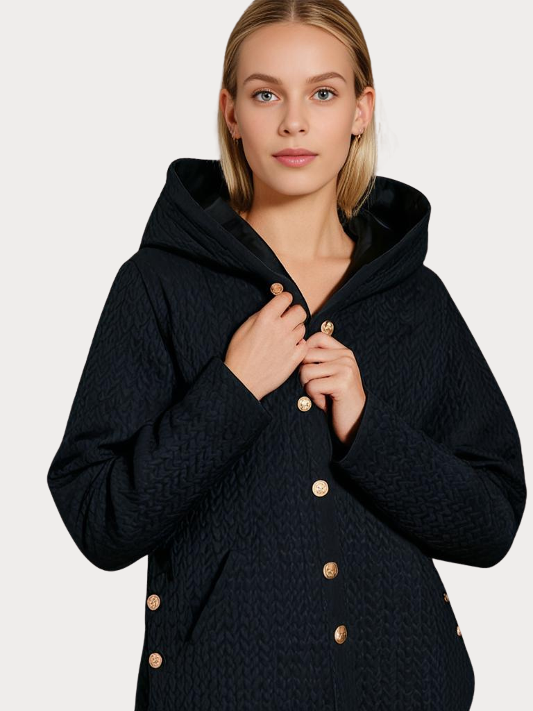 Streetwave Womens Quilted Hooded Winter Coat With Warm Lining For Cold Weather All Day Comfort