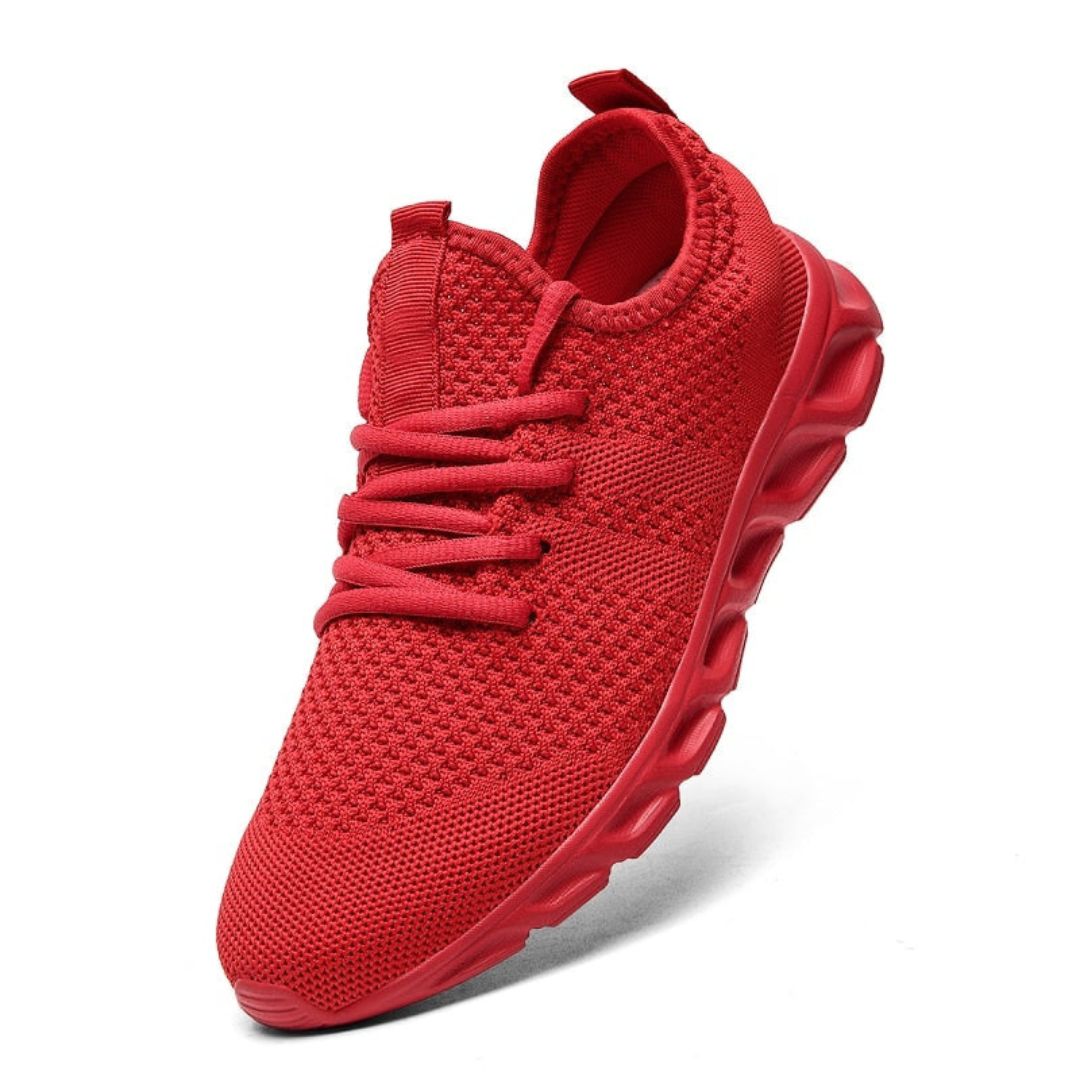 Thane AeroFlex Sneakers for Men Street-Wave Seamless Stretch Knit Upper with Shock Absorbing Sole Neutral Tone