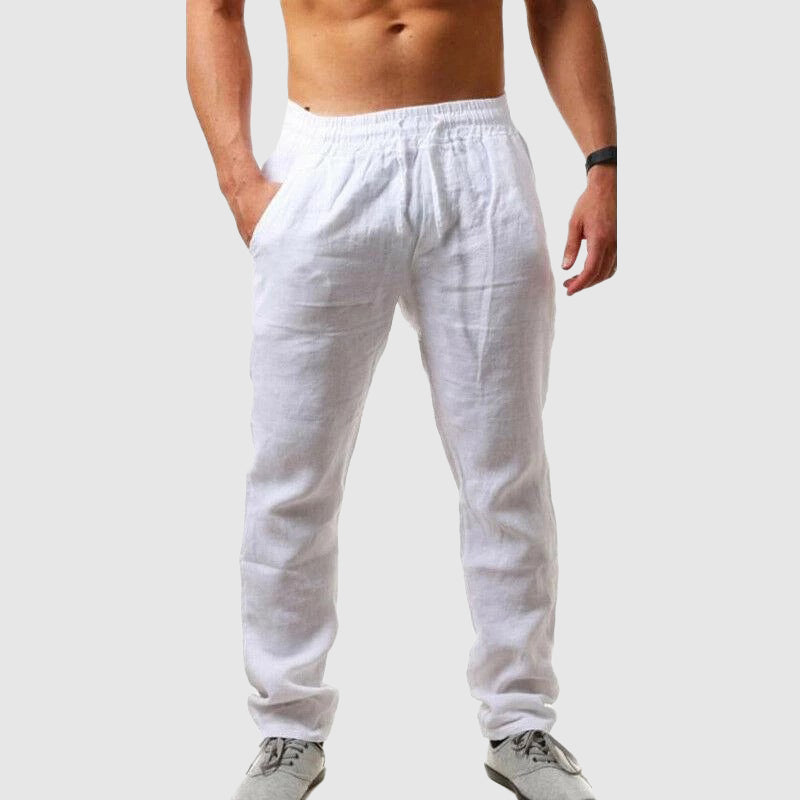 Theodore Willow Riviera Mirage Linen Cotton Blend Mens Casual Pants For Summer Comfort And Urban Style