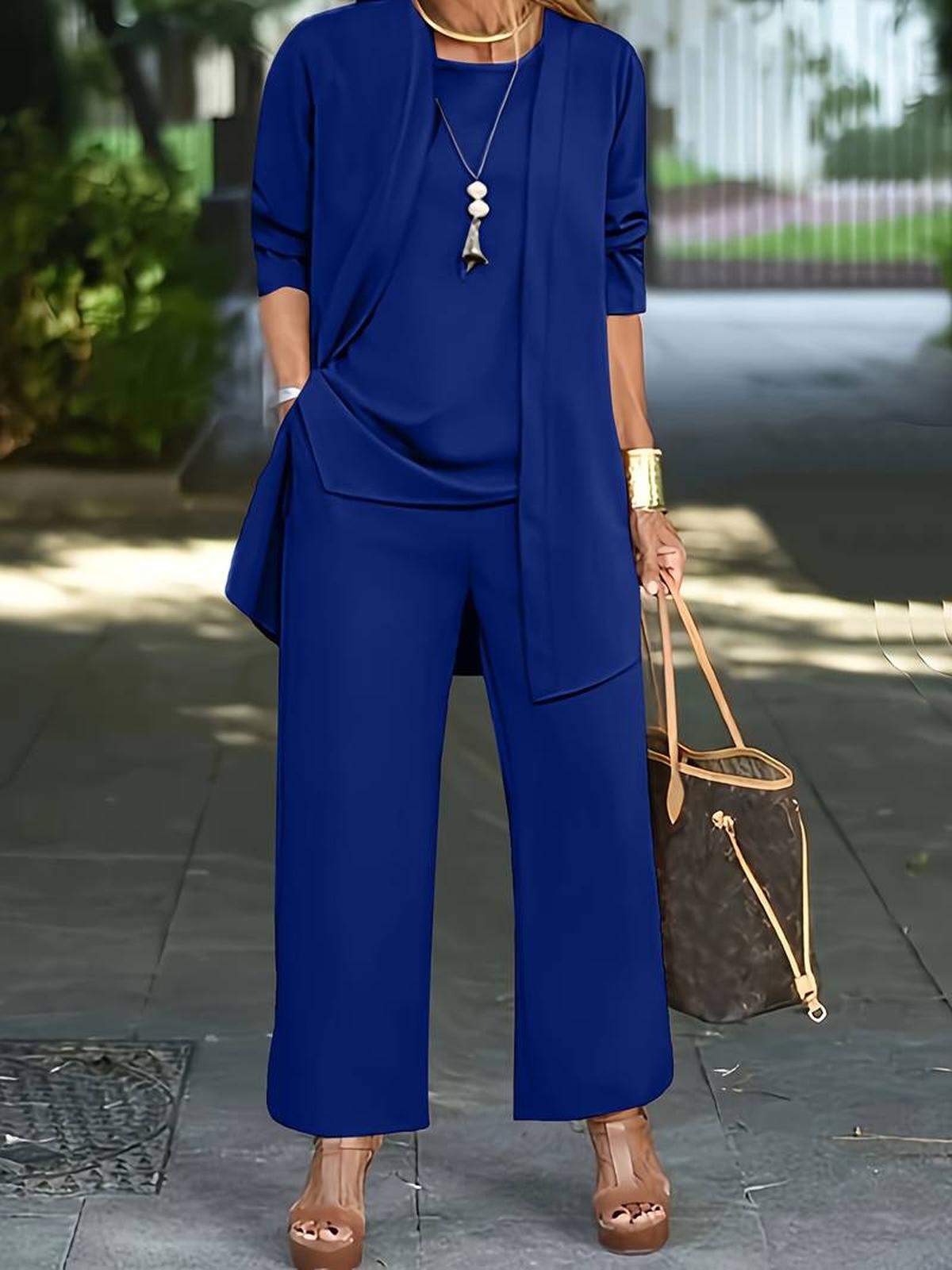Bethany Women Three Piece Relaxed Outfit Set Street Wave Effortless Sophistication