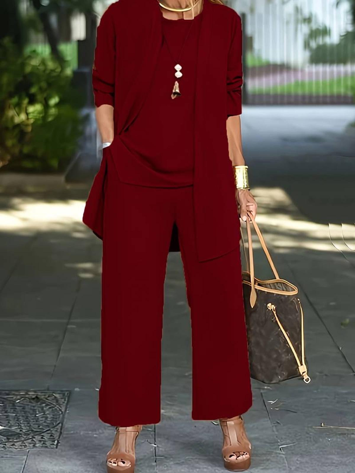 Bethany Women Three Piece Relaxed Outfit Set Street Wave Effortless Sophistication