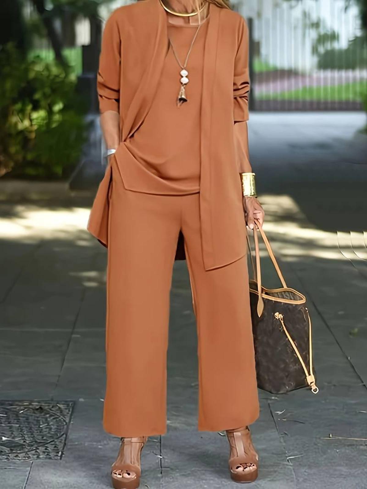 Bethany Women Three Piece Relaxed Outfit Set Street Wave Effortless Sophistication