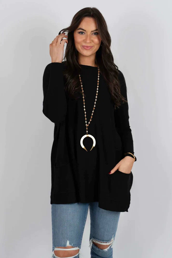 Street Wave Cozy Autumn Knit Pullover For Women All Day Comfort And Warmth Chic Office Casual