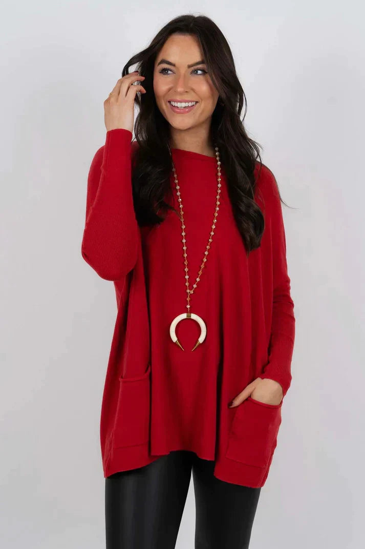 Street Wave Cozy Autumn Knit Pullover For Women All Day Comfort And Warmth Chic Office Casual