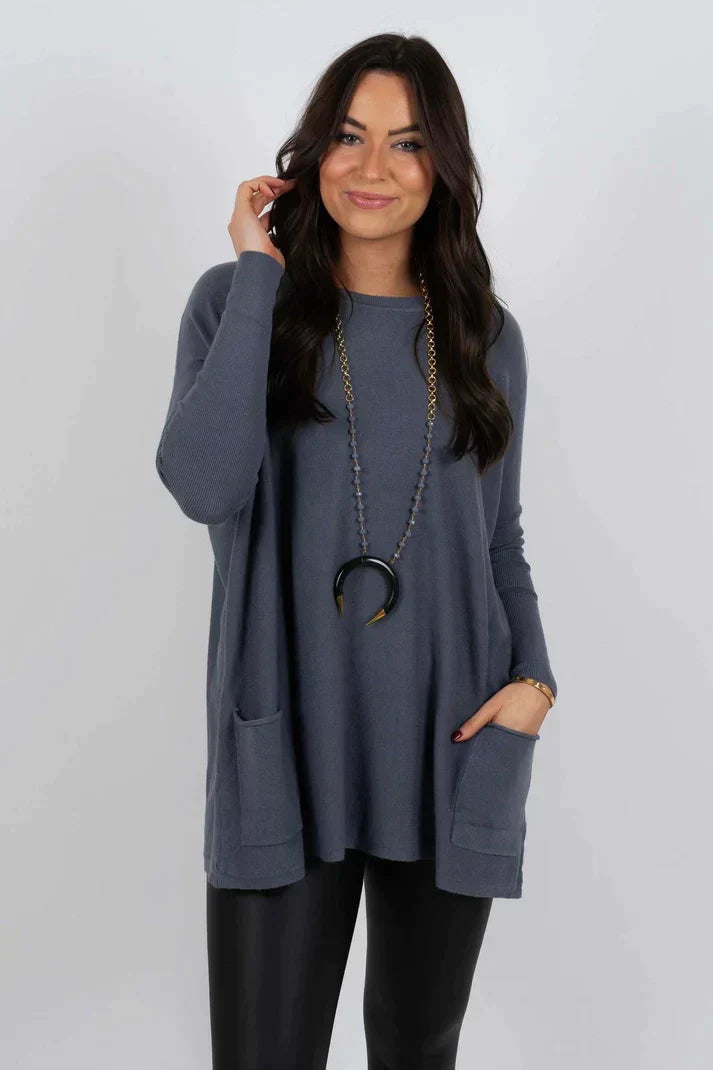 Street Wave Cozy Autumn Knit Pullover For Women All Day Comfort And Warmth Chic Office Casual