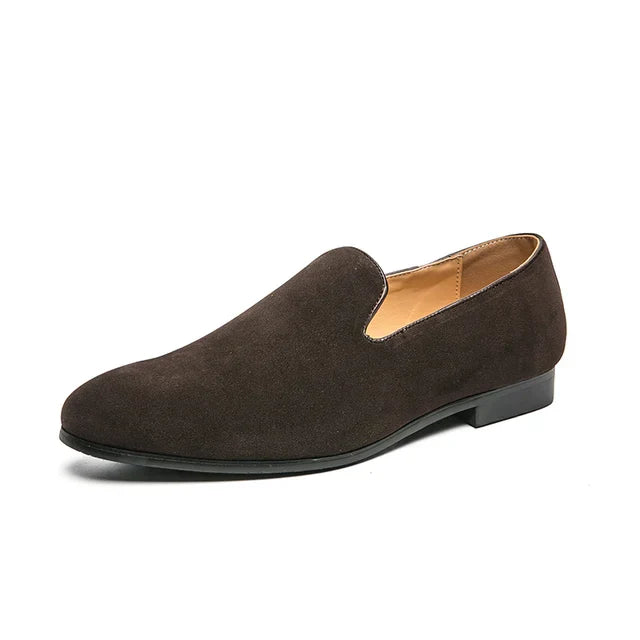 StarkSchuh Green Suede Outdoor Casual Loafers For Men All Day Comfort Versatile Business And Casual Footwear