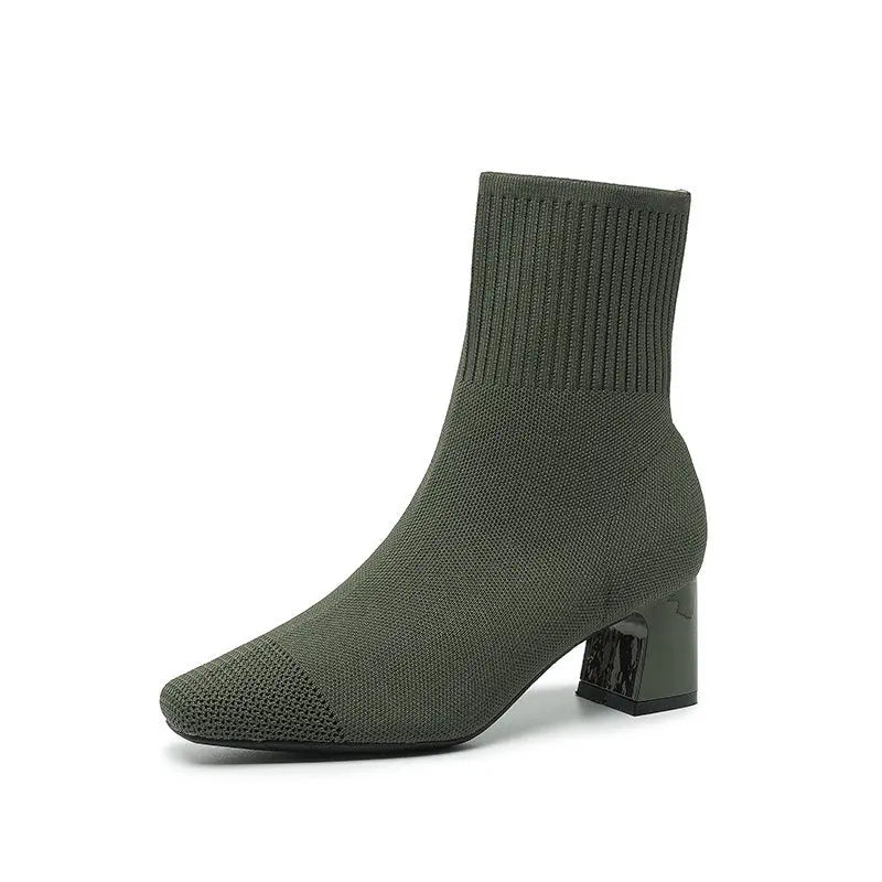Street Wave High Sock Boots For Women Stylish Comfort Office Night