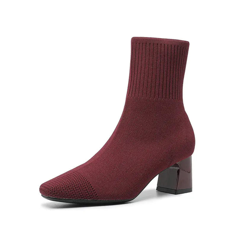 Street Wave High Sock Boots For Women Stylish Comfort Office Night