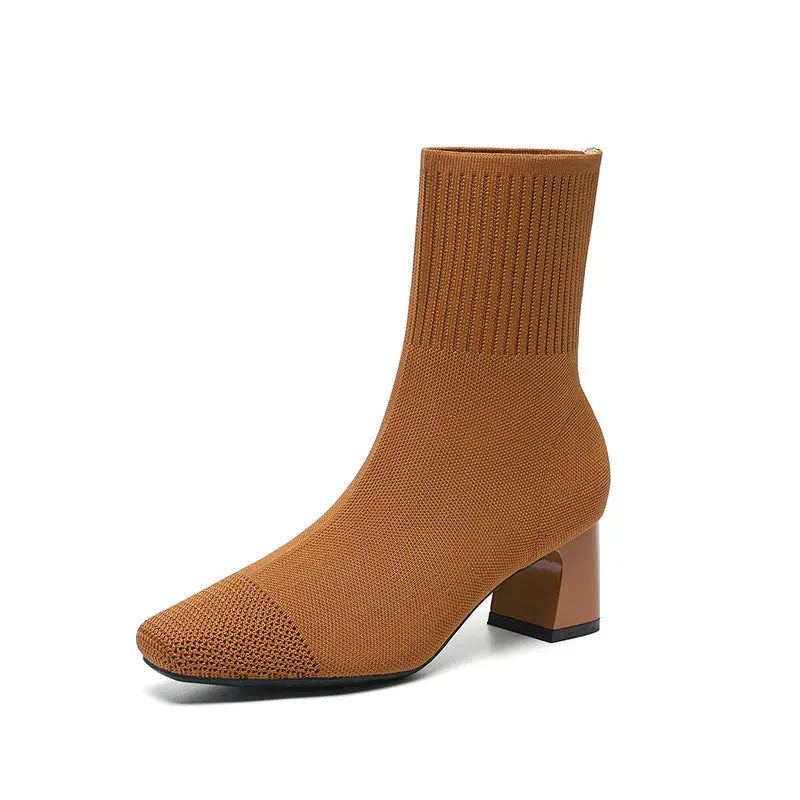 Street Wave High Sock Boots For Women Stylish Comfort Office Night