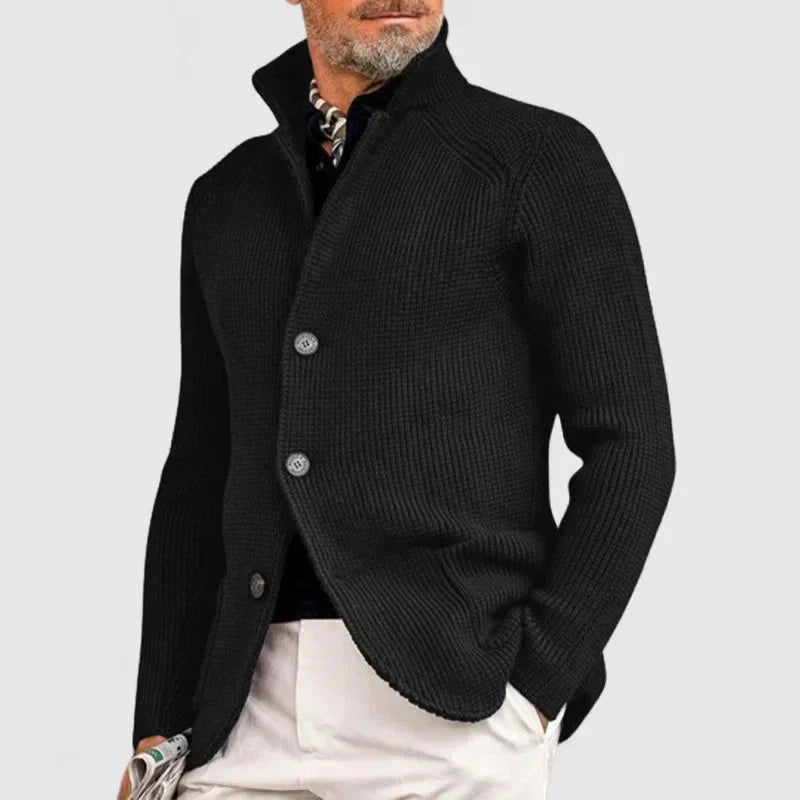 Street-wave Men's Knit Vest With Button Closure Elegant Warmth Versatile Style For Modern Gents