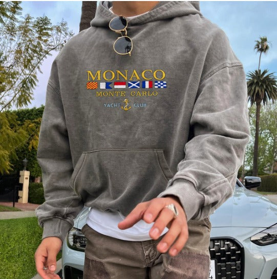 Hoodie For Men Monaco Yacht Club Streetwave Premium Quality Fabric And UltraSoft Comfort