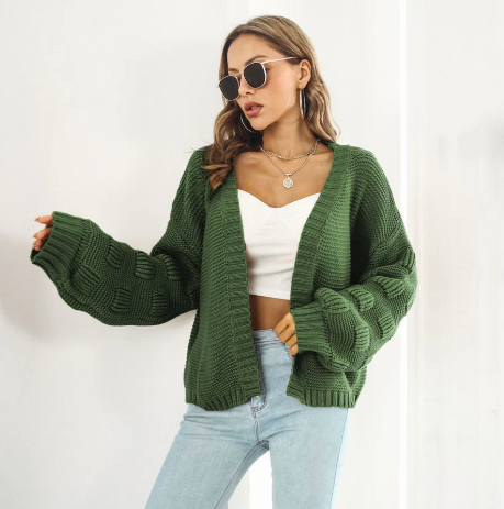 Street-wave Cozy Long Sleeve Cardigan for Women with Soft Knit Comfort and Versatile Everyday Layer