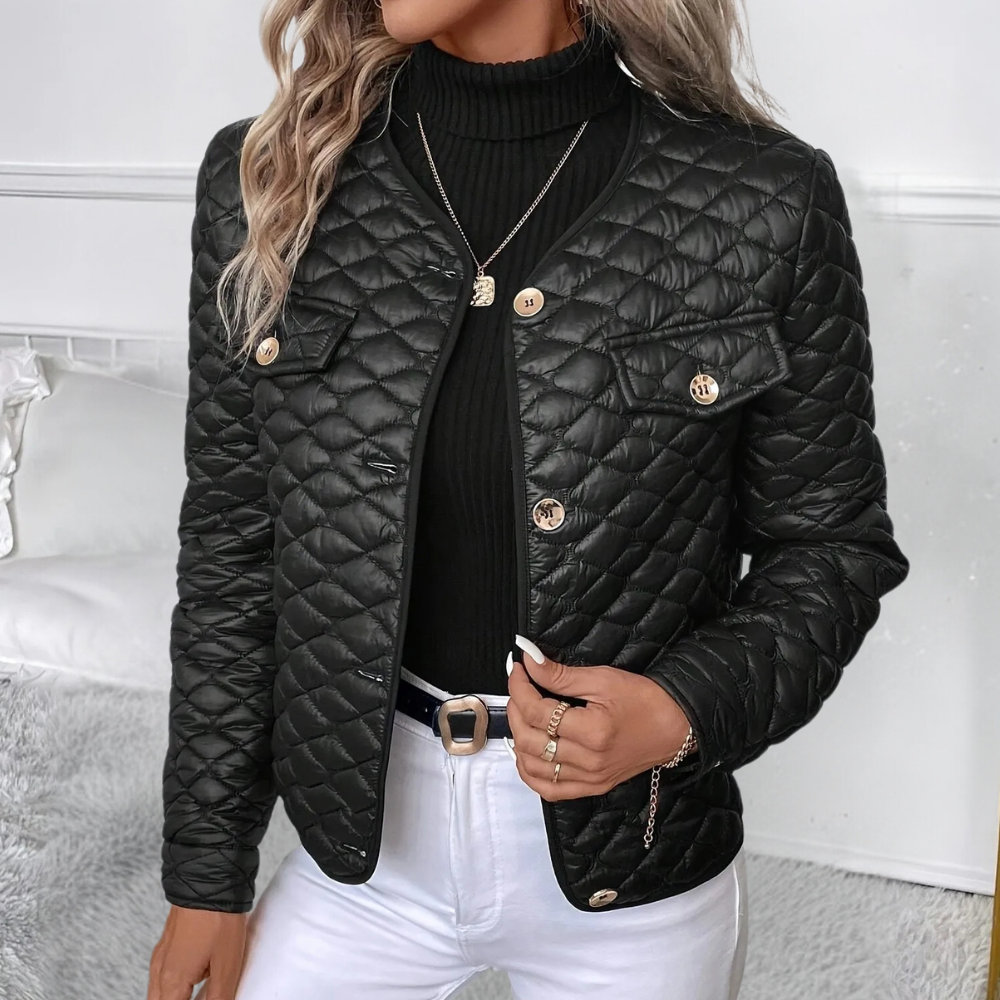 Street-wave Puffer Jacket For Women Cozy Warmth Quilted Insulated Winter Coat With Modern Fit