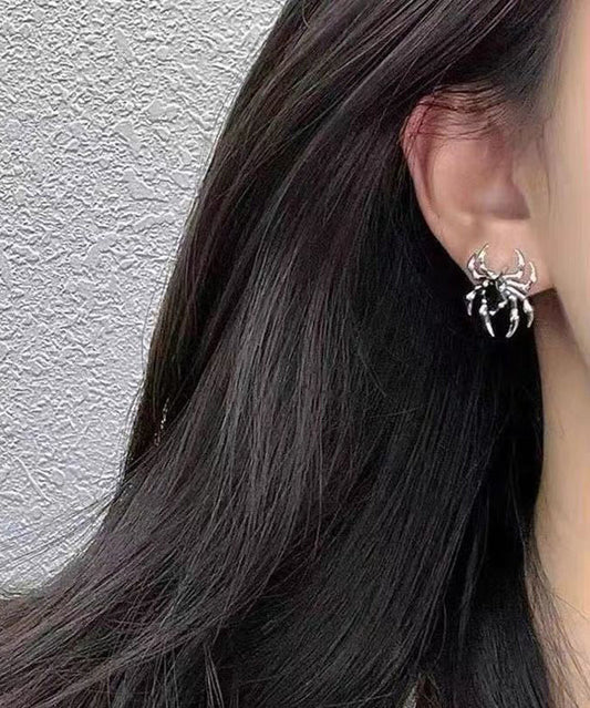 Boucles d'oreilles uniques en forme d'araignée en soie et cuivre surdoré - Street-Wave