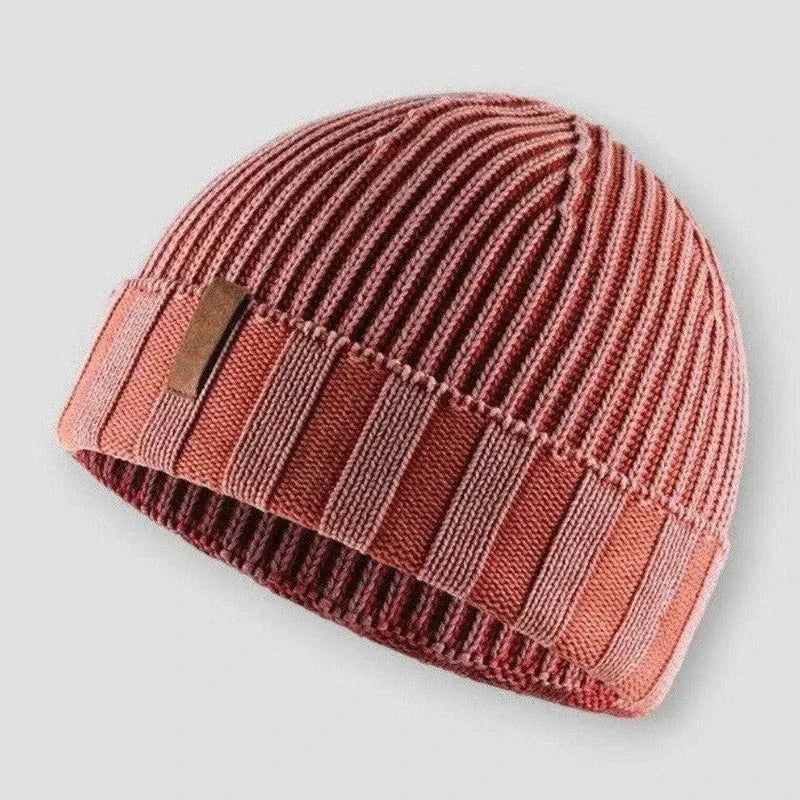 Waylynn Unisex Knitted Beanie Textured Rib Cotton Blend Lightweight Insulation