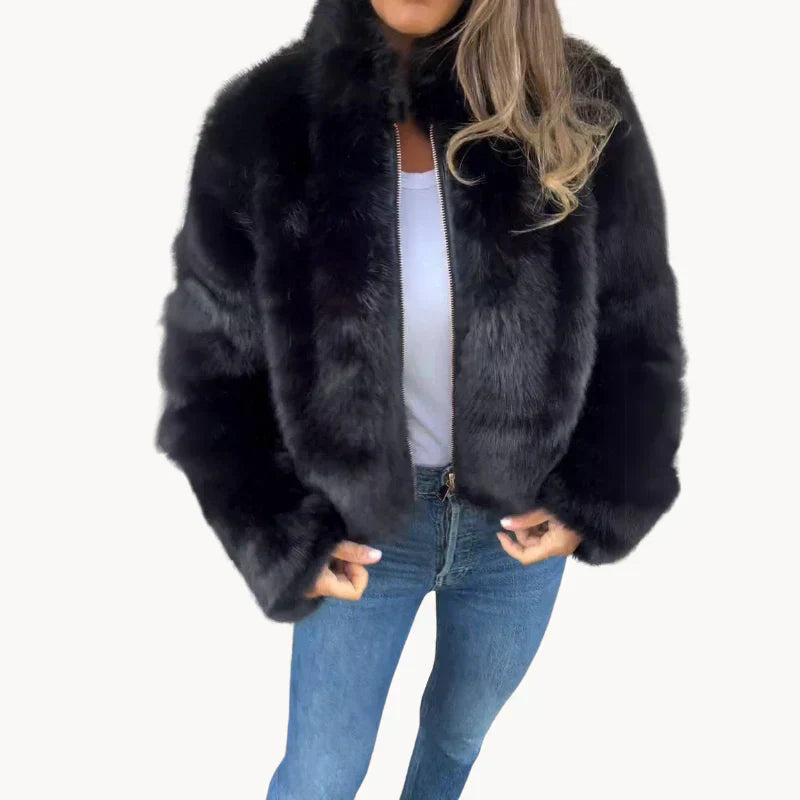 Street-Wave Luxe Fur Coat Comfort Womens Coat Cozy Warmth For Women Elegant Style Premium Plush Lining