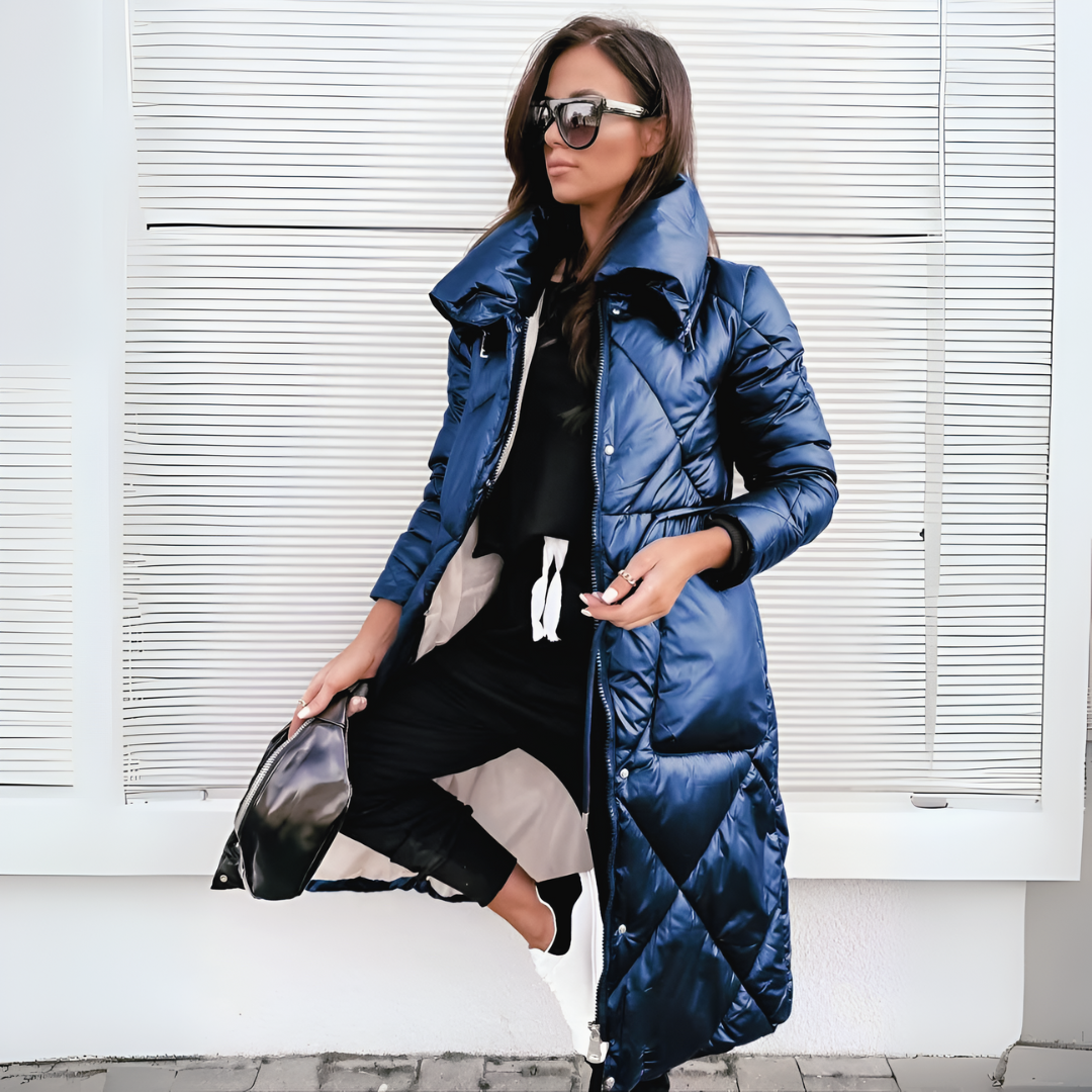 Street Wave Long Padded Parka For Women Ultra Warm Insulated Winter Coat With Cozy Fit