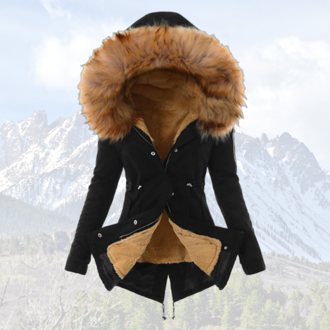 Street Wave Thermally Insulated Winter Jacket With Faux Fur Hood For Cold Weather Adventurers