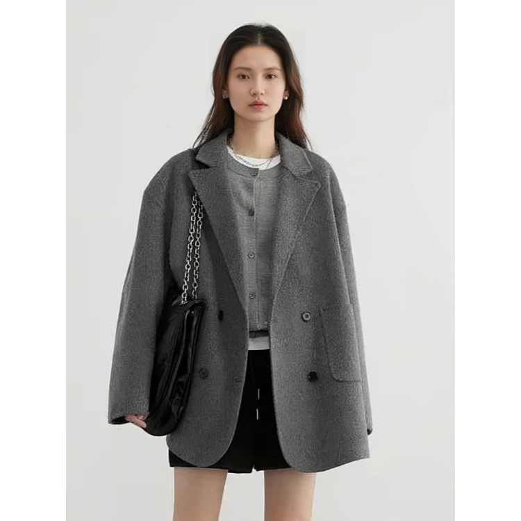 Street-Wave Wool Coat For Women Aurora Reversible Design Versatile Warmth Luxe Fit