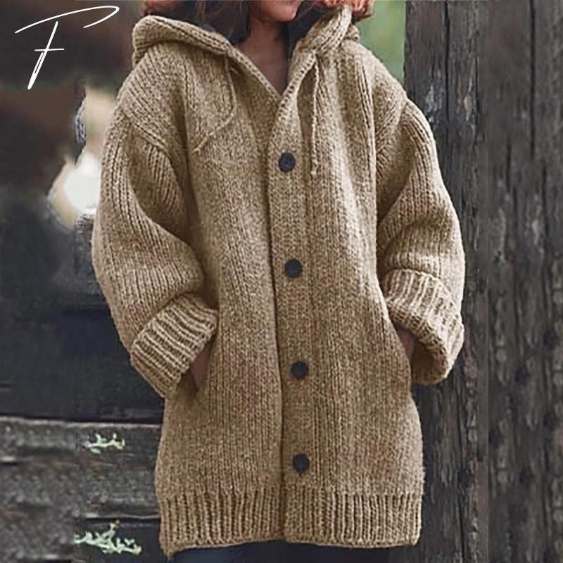 Street-Wave Oversized Knit Vest For Women Cozy Chunky Cardigan For Street Style Looks