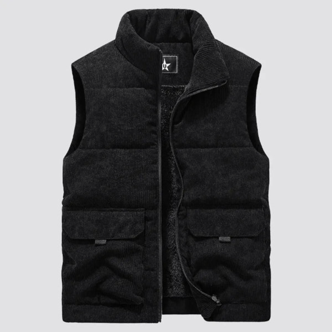 Street Wave Cordura Padded Vest For Men Rugged Warmth With Mobility And Durable Comfort