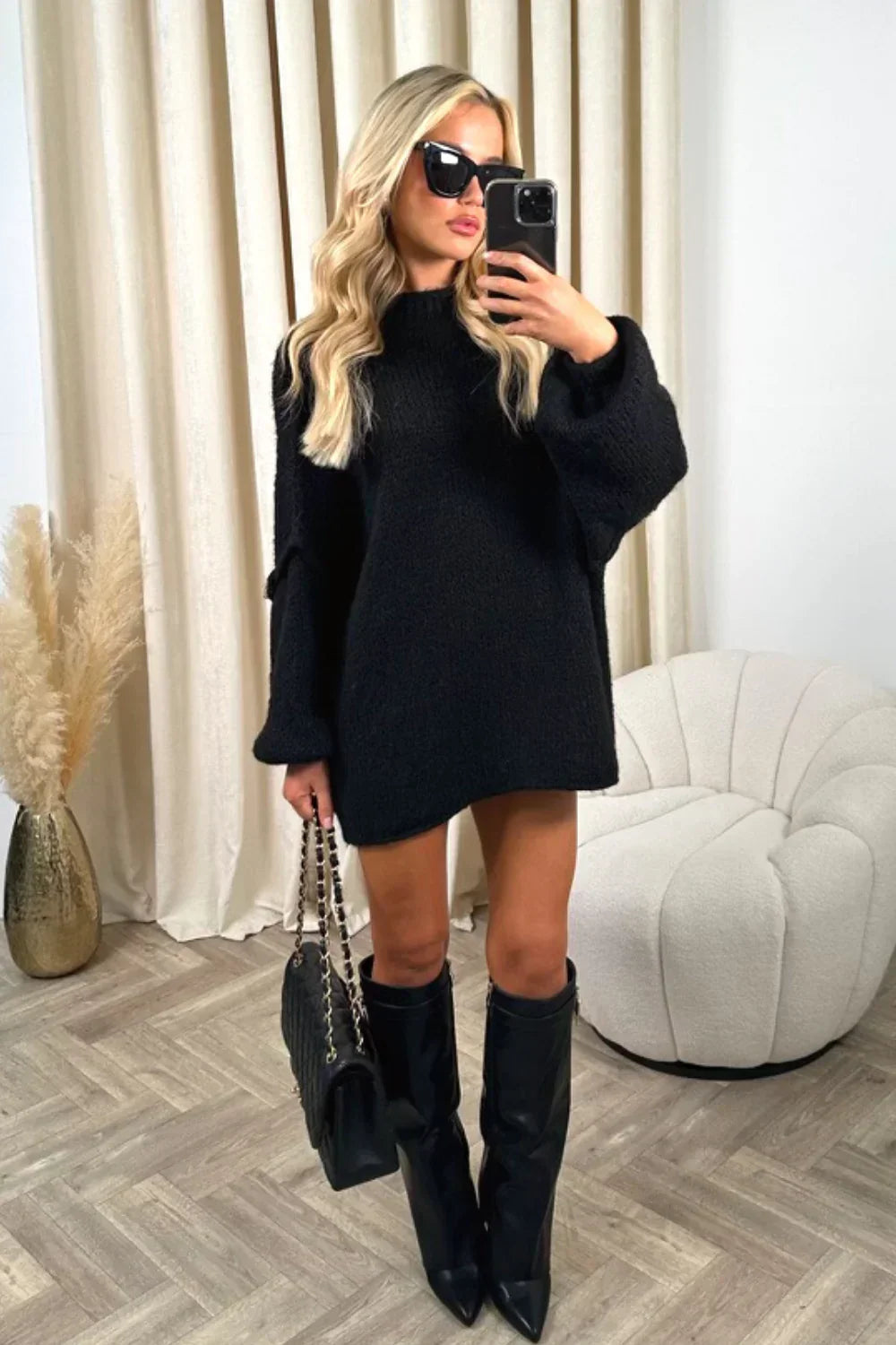 Rosalind Sweater By Street Wave For Women Cozy Textured Knit With Oversized Sleeves Effortless Winter Chic