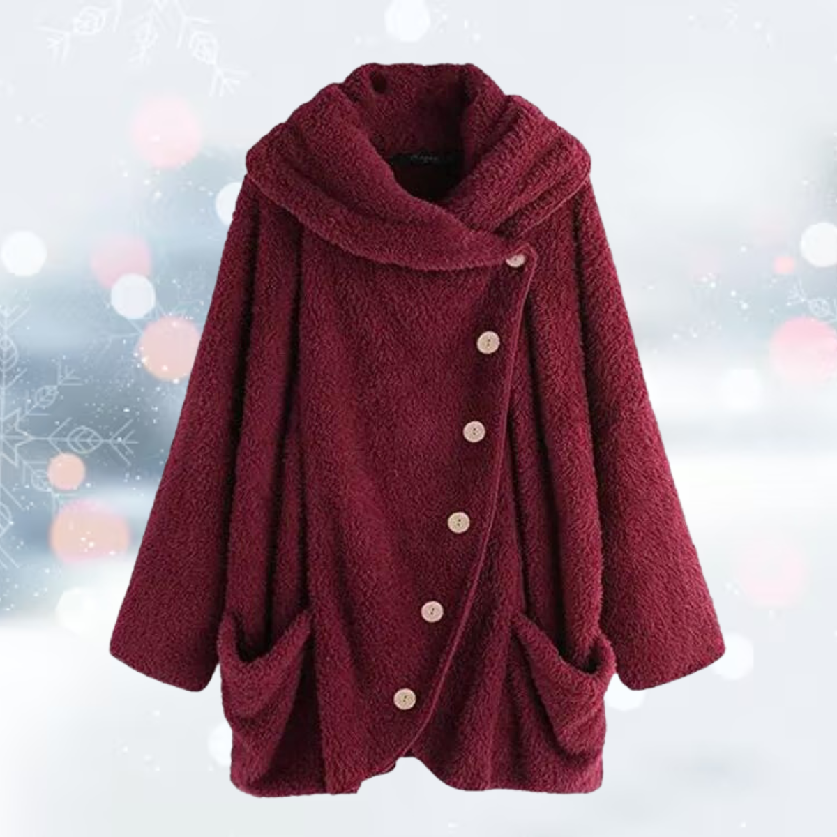 Street-Wave Alessandra Plush Vest For Women Cotton-Polyester Warmth With Cozy Pockets And Button Front