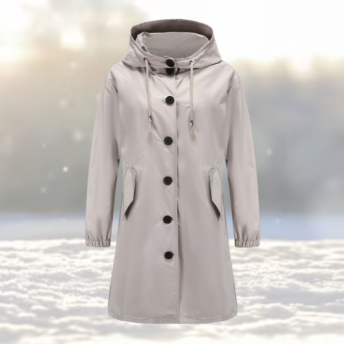 Street-Wave Hooded Trench Coat For Women Winter Ready Casual Chic Outerwear For Everyday Street Style