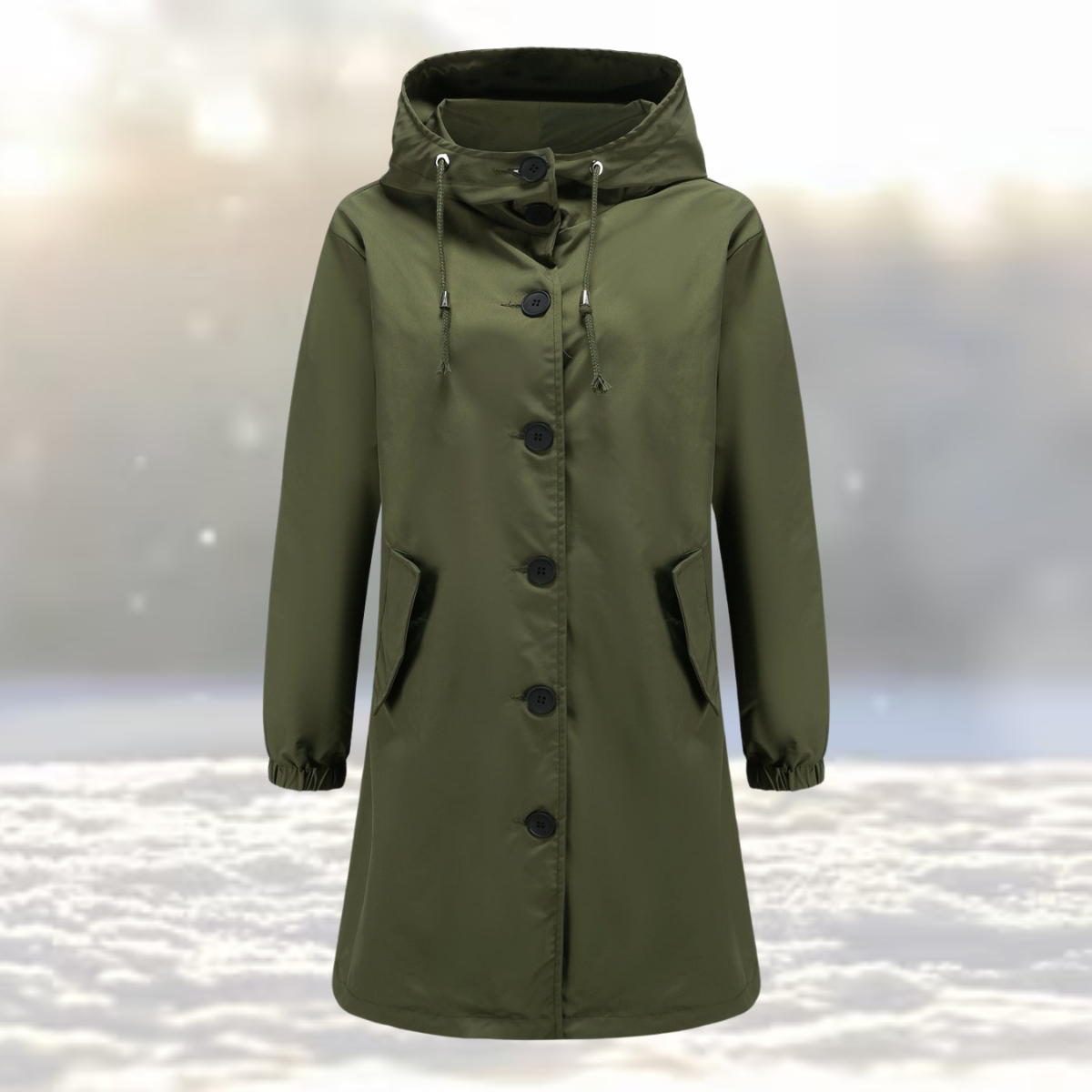 Street-Wave Hooded Trench Coat For Women Winter Ready Casual Chic Outerwear For Everyday Street Style