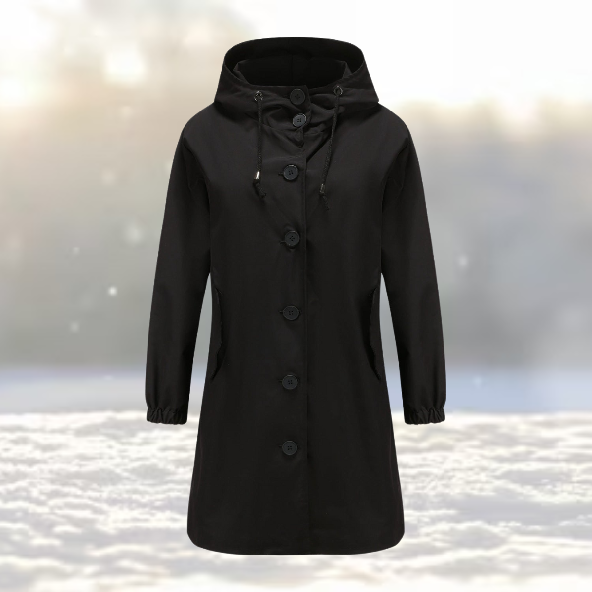 Street-Wave Hooded Trench Coat For Women Winter Ready Casual Chic Outerwear For Everyday Street Style