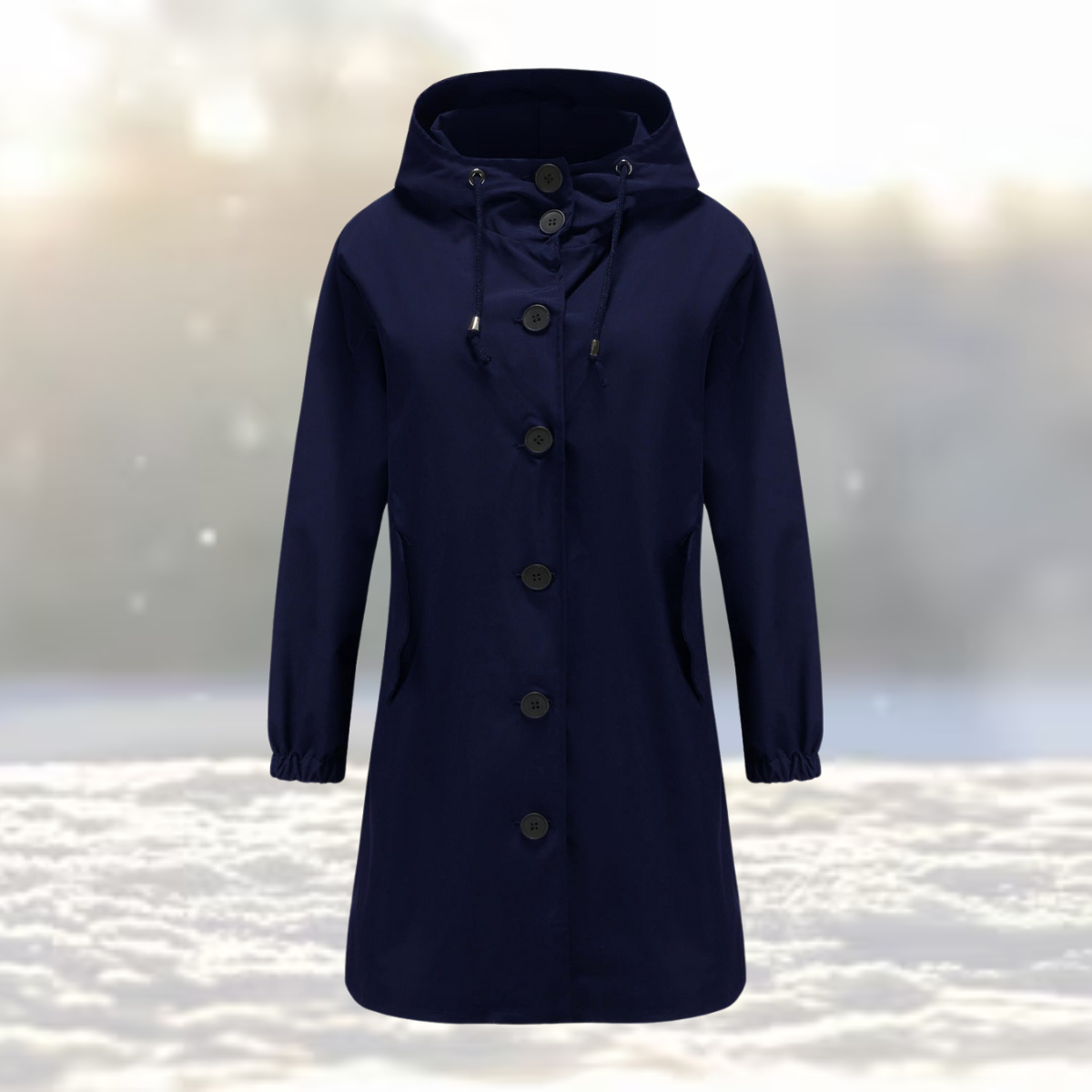 Street-Wave Hooded Trench Coat For Women Winter Ready Casual Chic Outerwear For Everyday Street Style