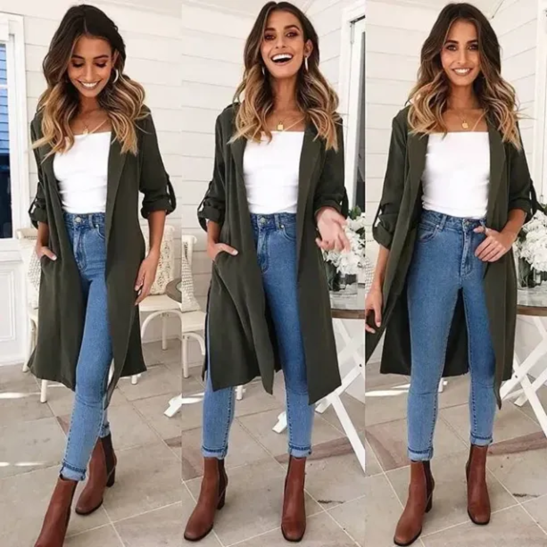 Street Wave Long Trench Coat For Women With Effortless Comfort And Everyday Chic Style