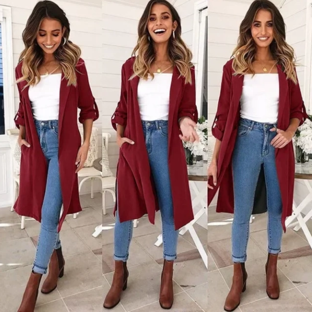 Street Wave Long Trench Coat For Women With Effortless Comfort And Everyday Chic Style