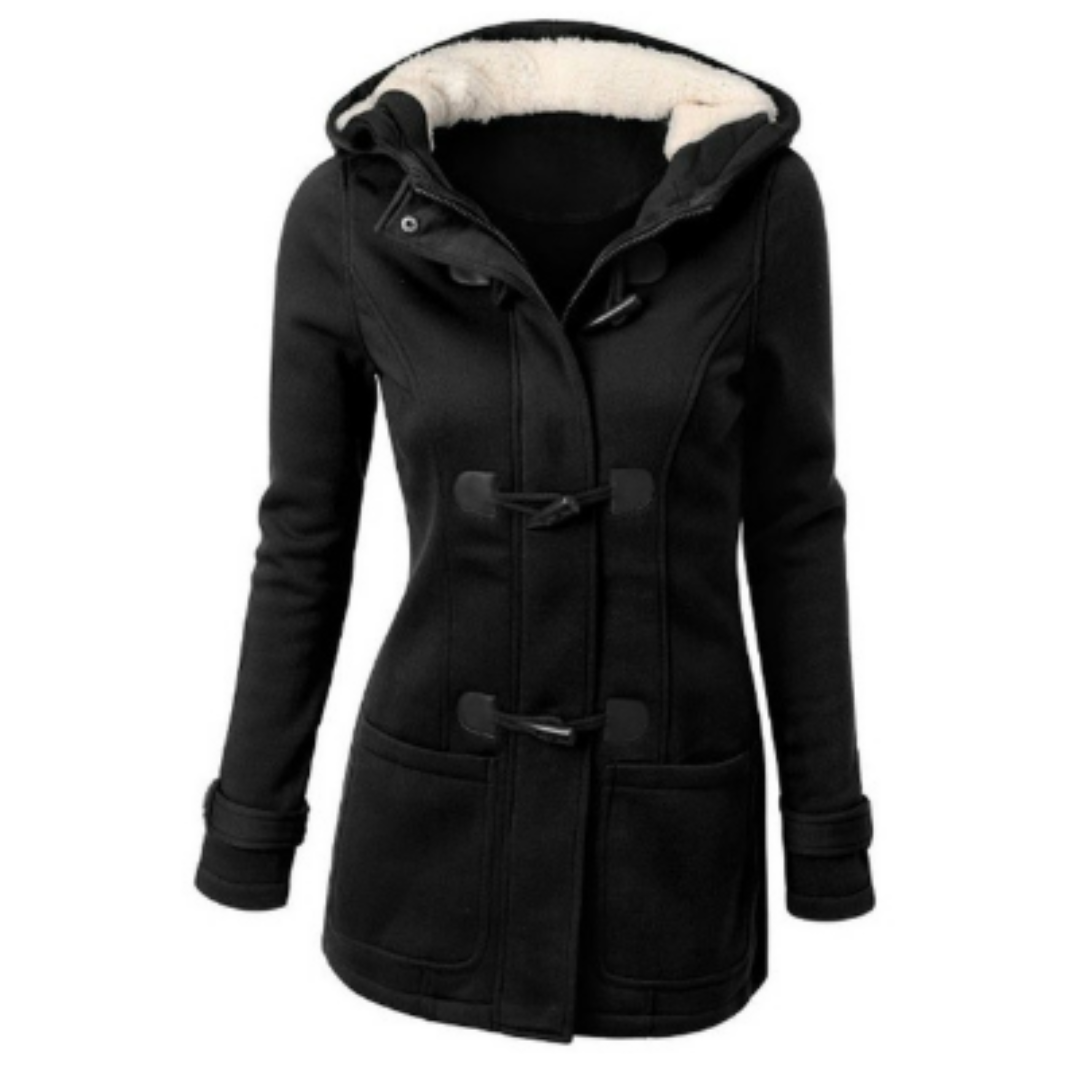 Street-wave Womens Long Winter Coat With Hooded Warmth Plush Lining And Cozy Fit