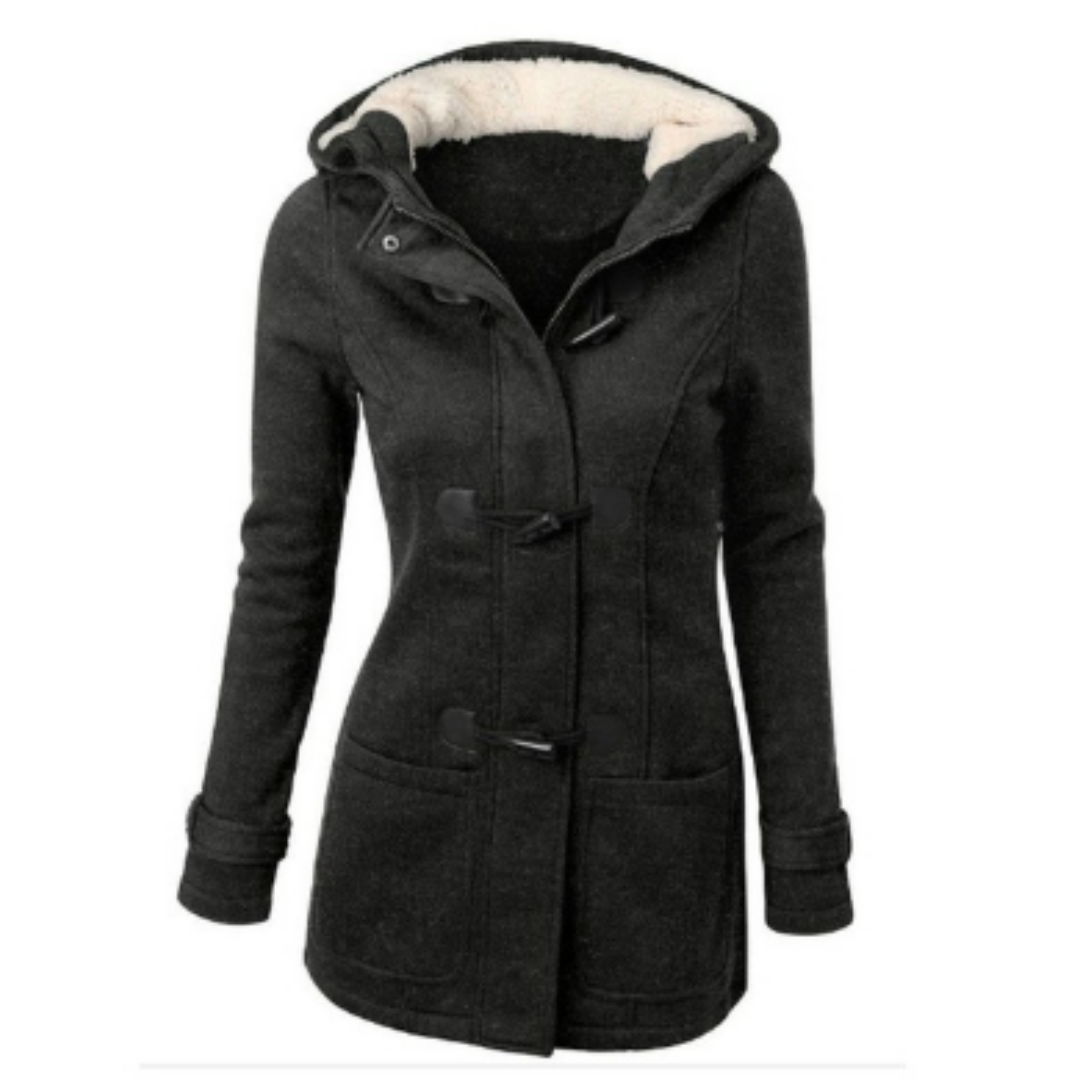 Street-wave Womens Long Winter Coat With Hooded Warmth Plush Lining And Cozy Fit