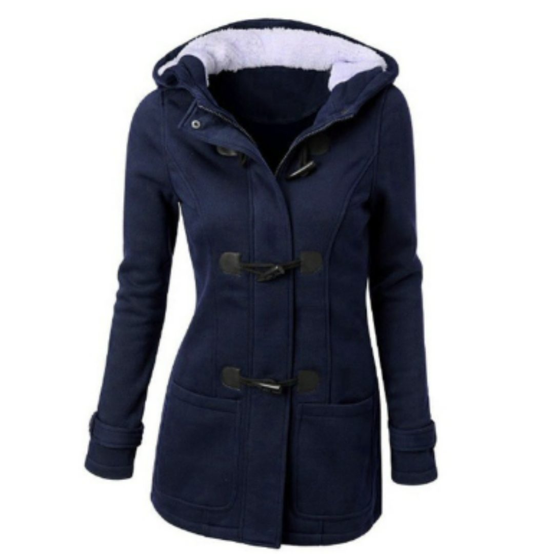 Street-wave Womens Long Winter Coat With Hooded Warmth Plush Lining And Cozy Fit